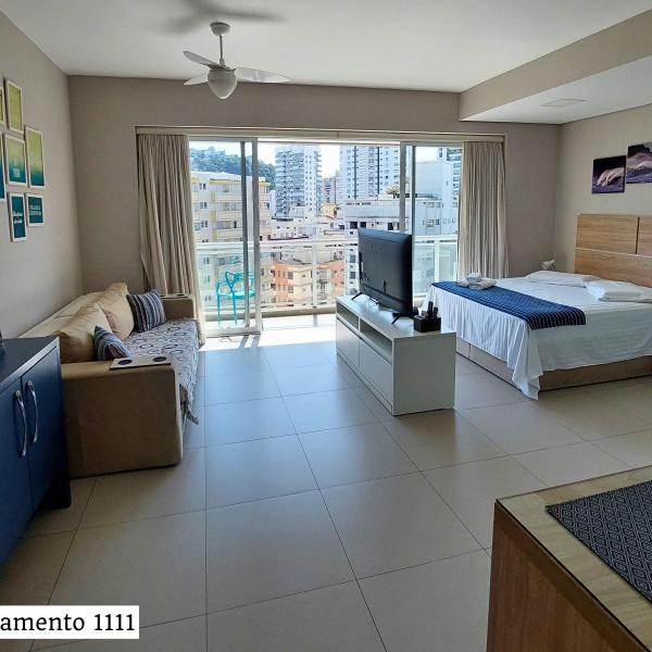 Book Santos Apartamentos no Unlimited Ocean Front Pertinho do mar - Foto 3