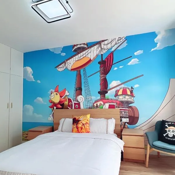 ONE PIECE Apartamento con patio、アルコベンダスのホテル