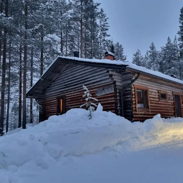 Log cabin Ylläs Valokki - sauna, fireplace, Ylläs view, hotel em Ylläsjärvi