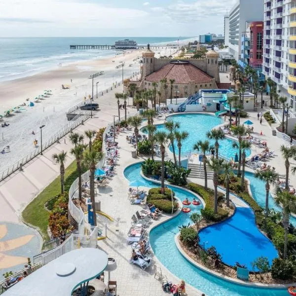 Seaside Splendor! 1BR Oasis with Private Oceanfront Balcony at Wyndham Oceanwalk, Hotel in Daytona Beach