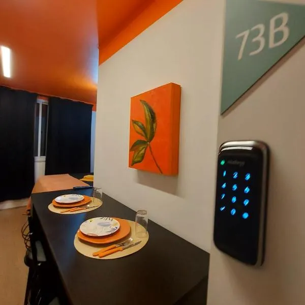Apê 73B Moov Brás 100 metros Metrô Brás, hotel en São Paulo