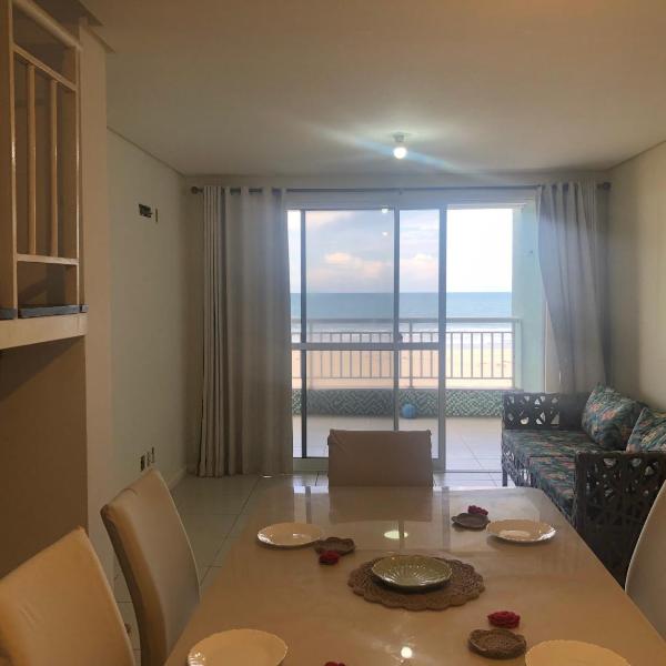 Apartamento Vista total do Mar uma cobertura a 400m do Beach Park no Porto das Dunas Aquiraz Condomínio Terramaris Piscina ampla Parque infantil Sauna Estacionamento privado - Foto 5