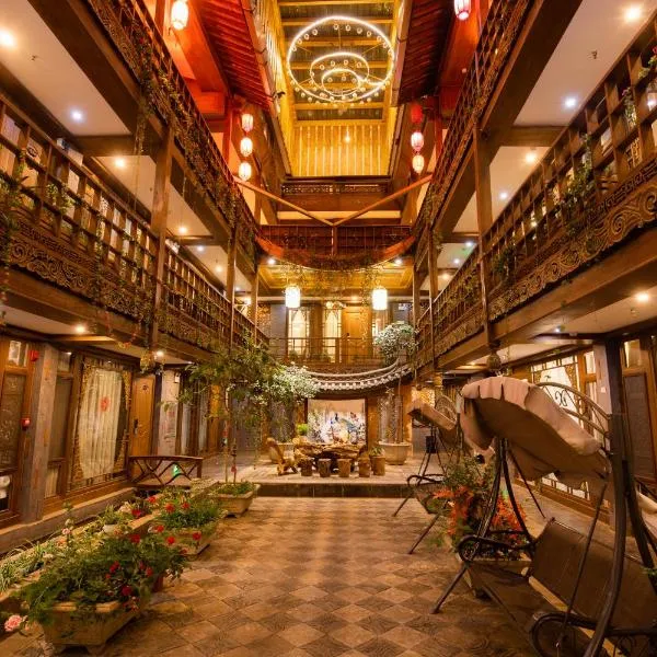 思法特观景客栈 Sifat Viewing Inn, hotell i Lijiang