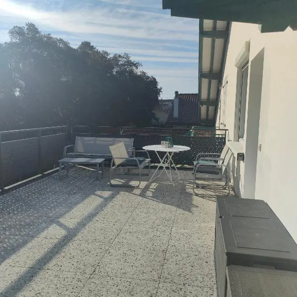 "L'Océan pour Voisin", gîte 5 à 6 personnes, 3 étoiles 3 épis dans maison avec terrasse de 34m carrés Plage du Métro à 1500 m agréé ANCV, hotel em Tarnos