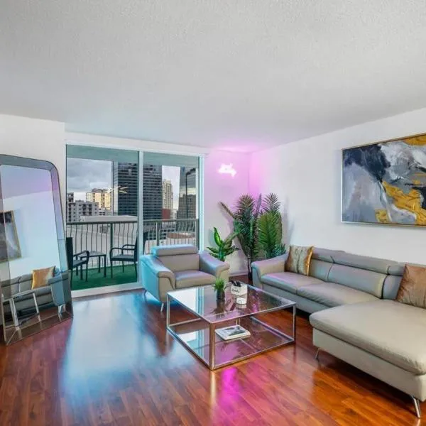Modern Bayview Apartment in Brickell Bay, hotel in Miami