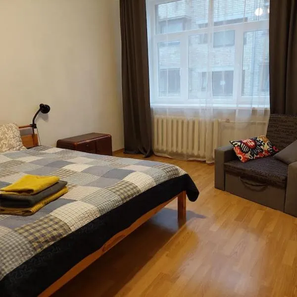 Bright spacious apartment with street parking โรงแรมในรีกา