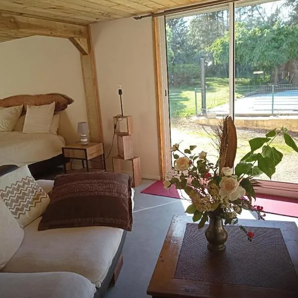 La Canette de Phil - Chambre d'hôtes, Indépendante - Vue sur piscine, hotel v destinácii Samatan