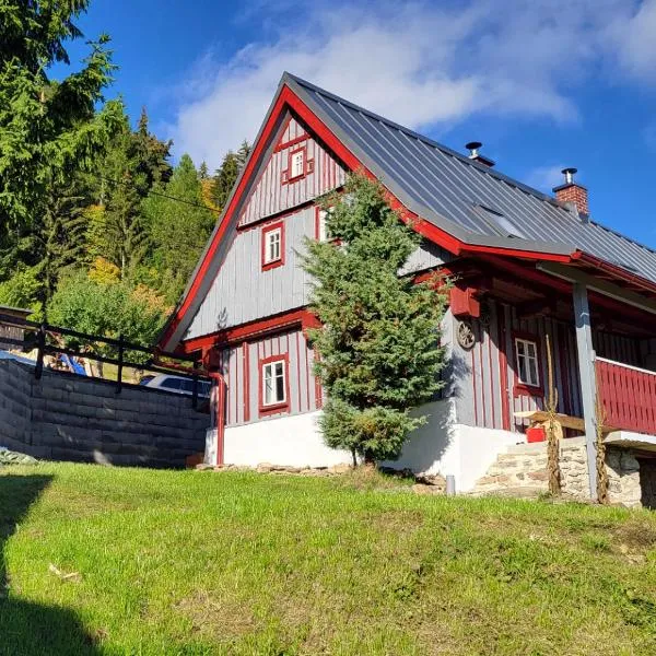 Roubenka Jizerka v horách Jizerských, hotel v Tanvaldě