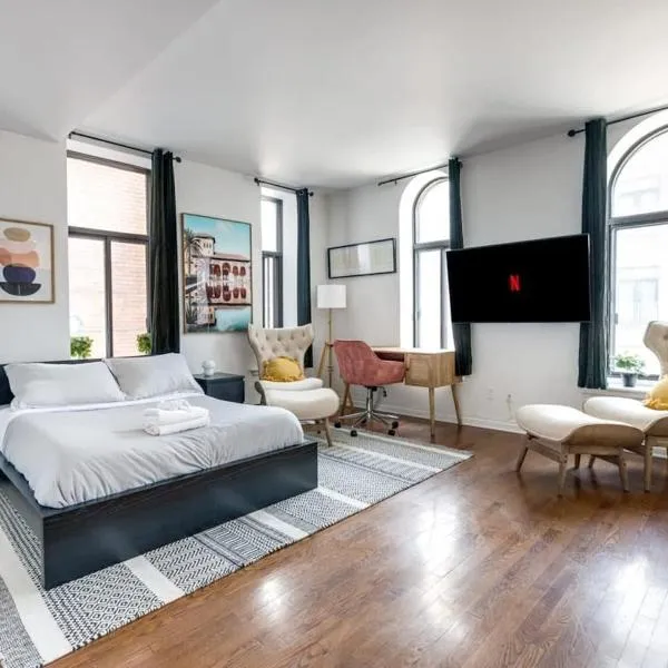 M11 Bright Studio in the Heart of MTL, hotel em Montreal