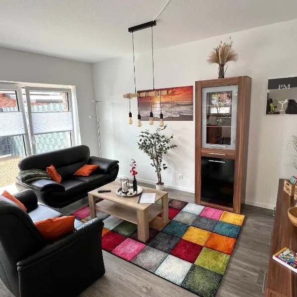 Ferienhaus "Elstar" Meppen Ebenerdig Carport Terrasse Neubau NETFLIX Free WIFI 2 Schlafzimmer Küche, Hotel in Meppen