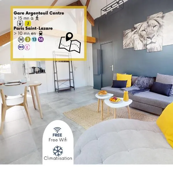 Magnifique Appartement- proche Paris-Climatisation – hotel w mieście Argenteuil