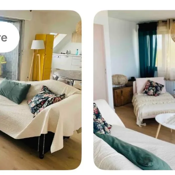 Appartement pleine vue mer, hotel v destinaci Larmor-Plage
