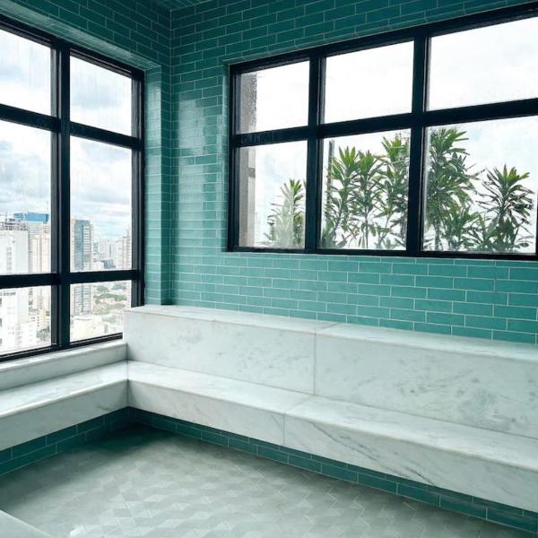 Lindo flat em prédio luxuoso - Excelente localização - Foto 3
