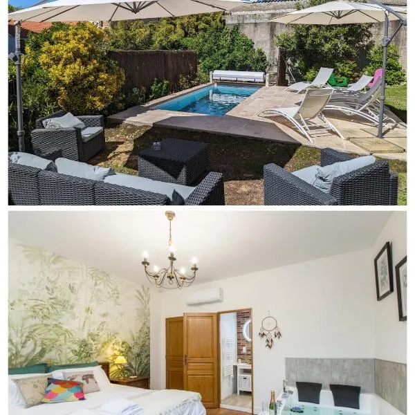 "Le Jardin sur l'Eau "chambres d'hôtes et appartement tout confort, hotel in Ségos