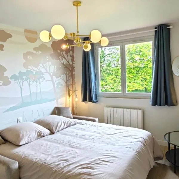 Gite "LES BOULEAUX" - Calme & Confortable - Lit QUEEN SIZE - Vue sur étang à 10mn du TOUQUET, hotel em Saint-Josse