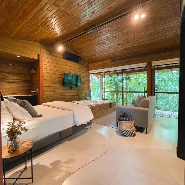 Cabana equipada em meio à natureza em Pomerode, хотел в Помероди