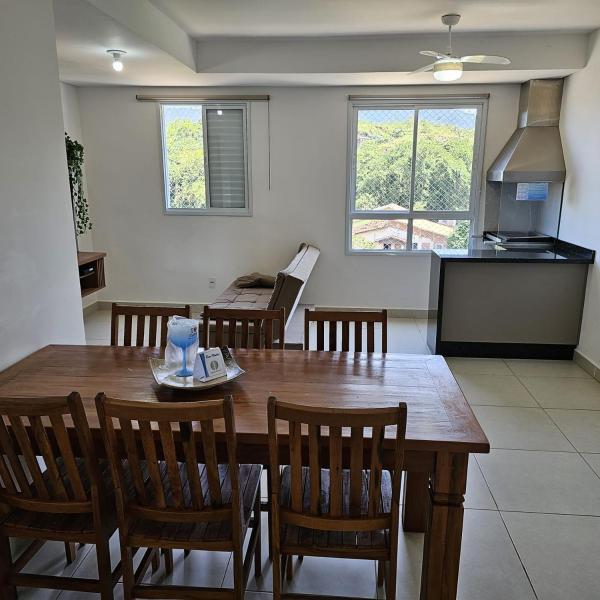 Jardim das Palmeiras II Home Resort JP2 Ubatuba - Apartamento com 2 Dorms, 1 Suíte, Condomínio com Piscina Adulto e Infantil, Jacuzzi Aquecida,Sauna, Churrasqueira, Academia, Salão de Jogos e Playground - Foto 5
