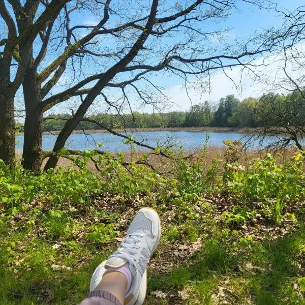 Przystań Natura Apartamenty nad rzeką, cisza i rowery, hotel di Ilawa