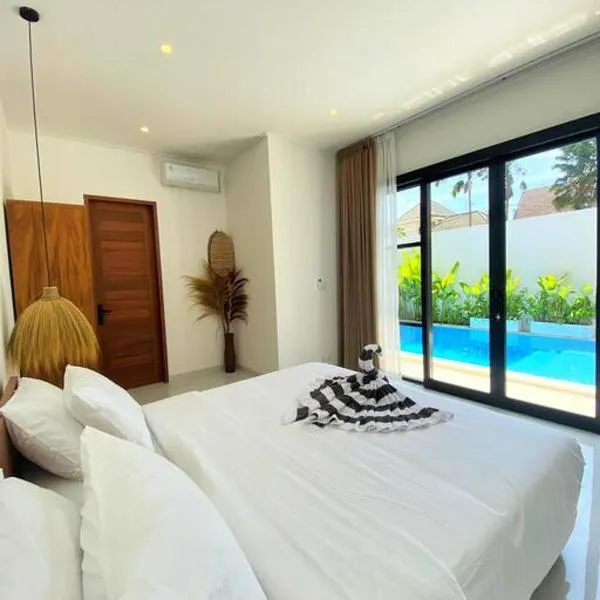 Cosy 2bed/2bath villa 5 min to beach, hotel in Dalung