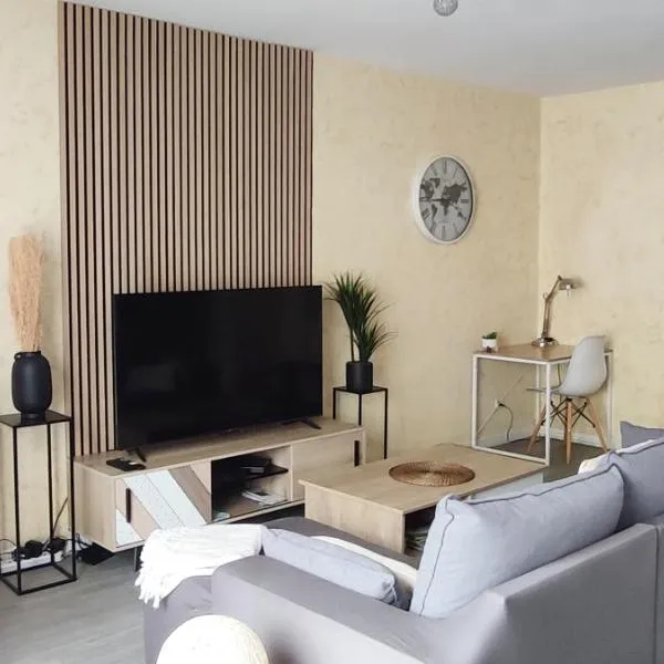 Cosy Appart - Clim - Balcon - Parking - Spacieux T2 - Proche Eurexpo Stade, hotel in Saint-Priest