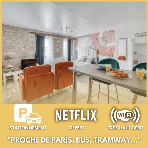 La Perle de Pontoise - studio proche Paris, hôtel à Pontoise