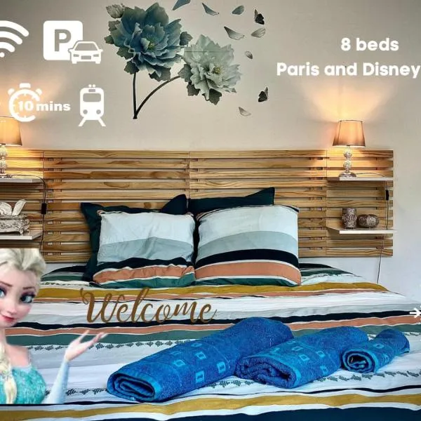 Snowqueen Hotel Apartment Paris-Disney، فندق في شيل