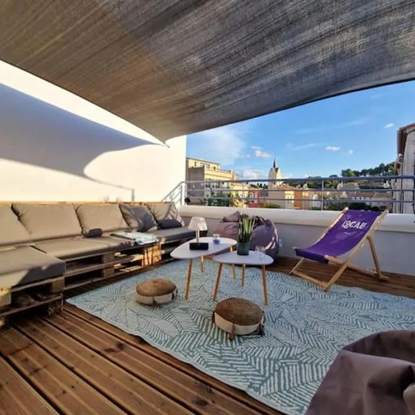 Leukif - Appartement T4 Duplex 4* avec Rooftop – hotel w mieście Leucate
