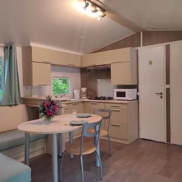Mobil home Gîte Canal Nantes à Brest 40 minutes Nantes et Saint-Nazaire, hotel em Guenrouet