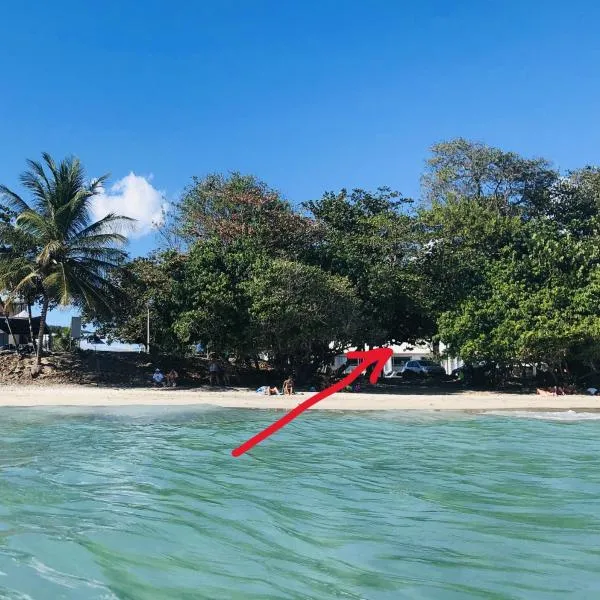 Face à la Plage avec Parking Sécurisé Appartement de Luxe ou Suite Privée avec Coin Petit Déj selon Disponibilité, hotel in Le Diamant