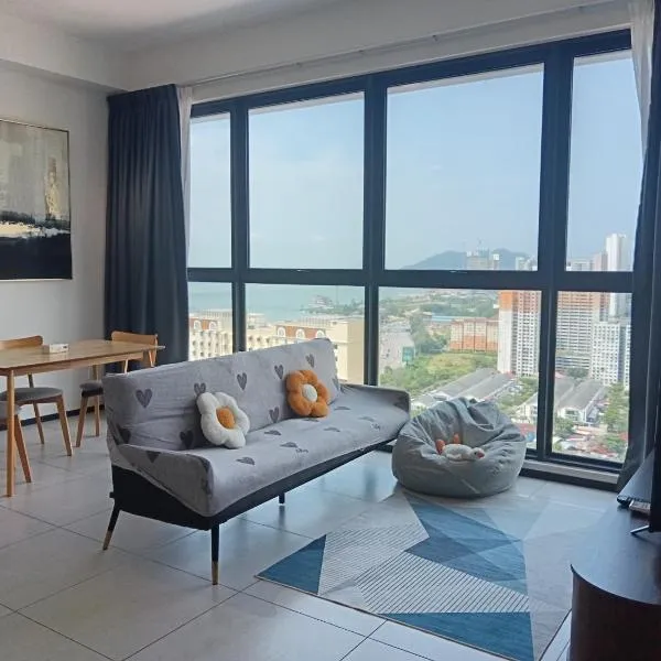 Prime Comfort Seaview with Netflix and Water Filter near Georgetown, хотел в Jelutong