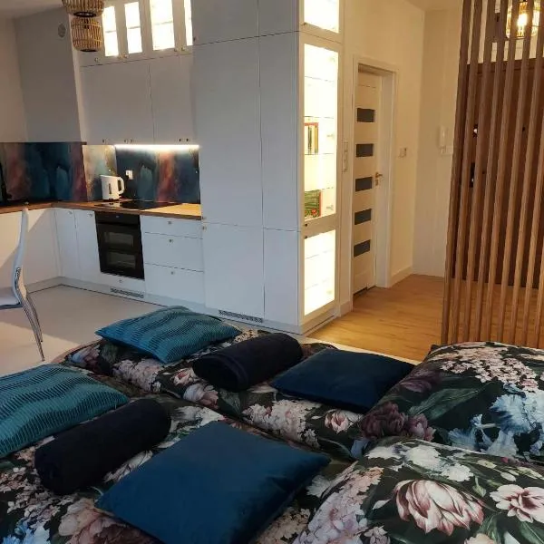 Apartament z wanną i widokiem na jezioro Charzykowy Cień Wiatru, hotel i Charzykowy