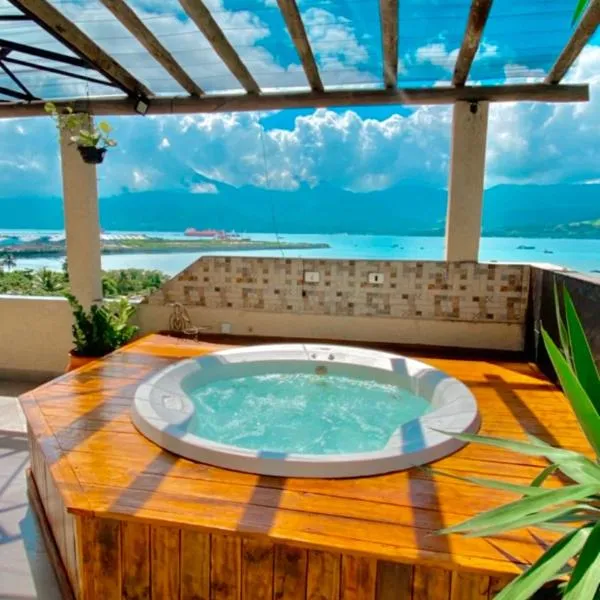 Casa de praia com vista para o mar, hotel v destinaci São Sebastião