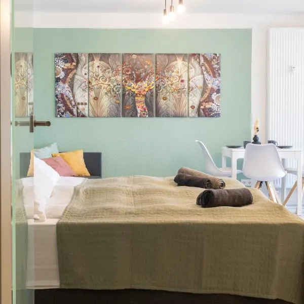 Home Shanti - Studio, Südvorstadt, Balkon, TV,位于莱比锡的酒店