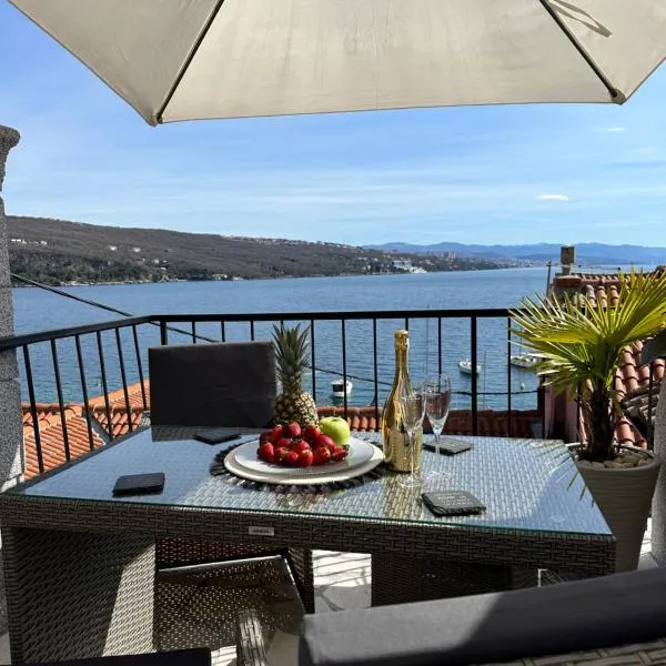 Villa Volos apartment Karmen with roof terrace, sea view, free private parking – hotel w mieście Opatija