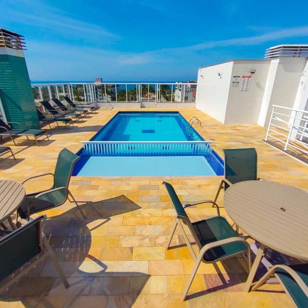 Apartamentos a 200m praia das Toninhas - Condomínio Vista Verde | Piscina na Cobertura com vista Espetacular - Foto 3