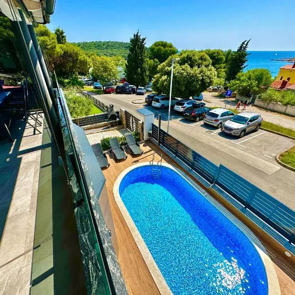NIKO - big apartment with stunning sea view and pool, hotel v destinaci Banjole