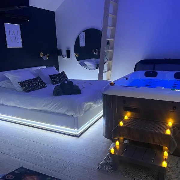 Suite romantique avec Spa et filet suspendu, hotel em Auteuil