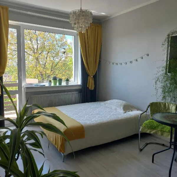 Duży dwuosobowy pokój blisko centrum z balkonem, hotel em Gdansk