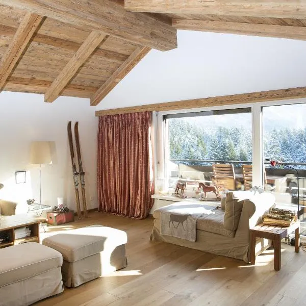 Zentrale Wohnung für 4 Seegarten Lenzerheide、レンツァーハイデのホテル
