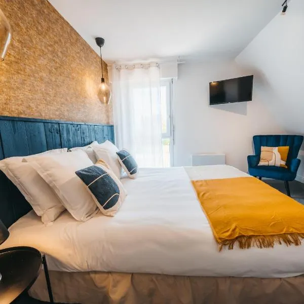 Hôtel de la Brière et Restaurant Les Krapados, hótel í Saint-Lyphard