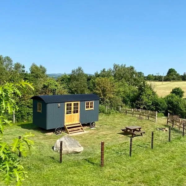 Wicklow Wild Glamping Shepherds Huts at Greenan Maze, hotel in Rathdrum