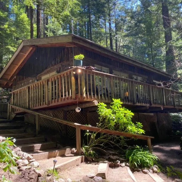 Magical Cabin Retreat in the Redwoods!!, hotel in Notleys Landing