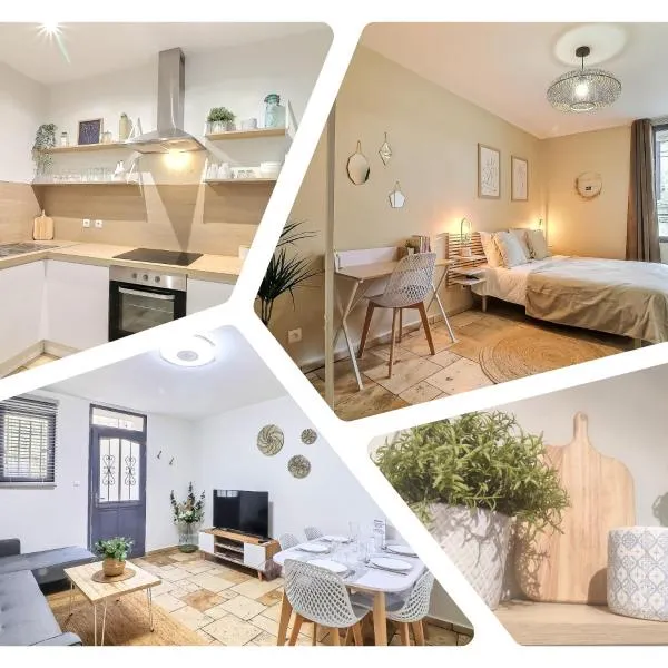 LE LOGY-COSY - Appartement 5 pers - Clim Wifi Cosy Garage、サン・ジルのホテル