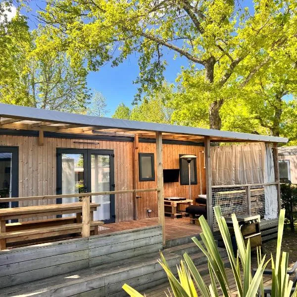 Mobilhome Camping Biscarrosse 5 étoiles bord du lac, מלון בביסקארוס