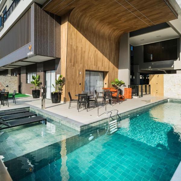 A87 - Areias de Bombas - Apartamento 302 Bl 02 - Praia de Bombas, pertinho do mar - Condomínio com Piscina.