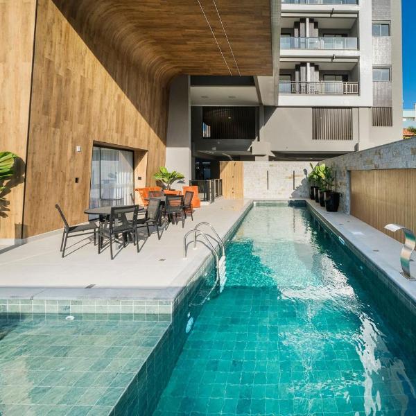 A87 - Areias de Bombas - Apartamento 302 Bl 02 - Praia de Bombas, pertinho do mar - Condomínio com Piscina. - Foto 4