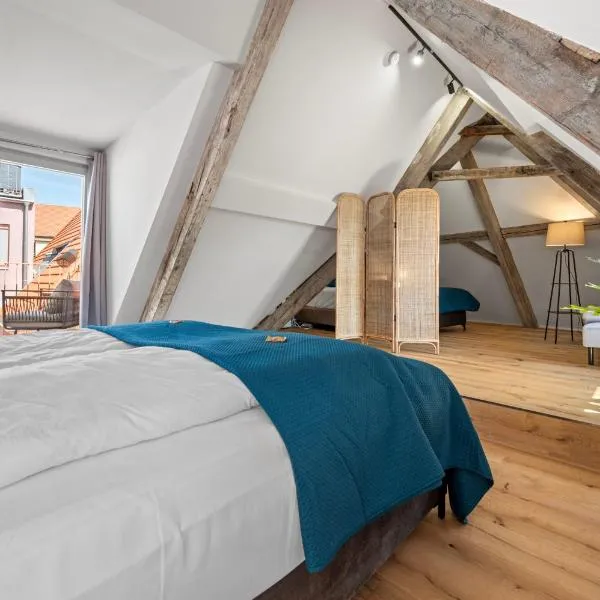 LiT LiVING Grünstadt - Luxury- style Boutique Apartments, viešbutis mieste Griunštatas