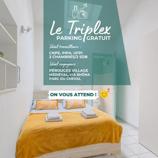 Le Triplex proche CNPE, PIPA, Via Rhôna, hotel em Saint-Rambert-en-Bugey