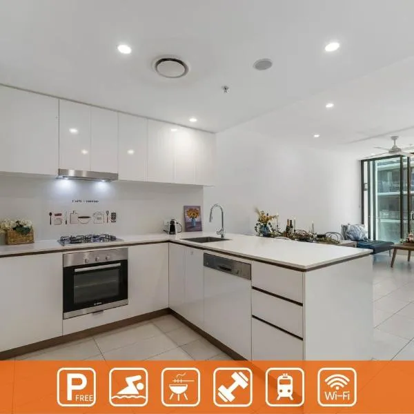 Modern 1-bdr Apt w/ free car park&fantastic pool, hotel in Brisbane