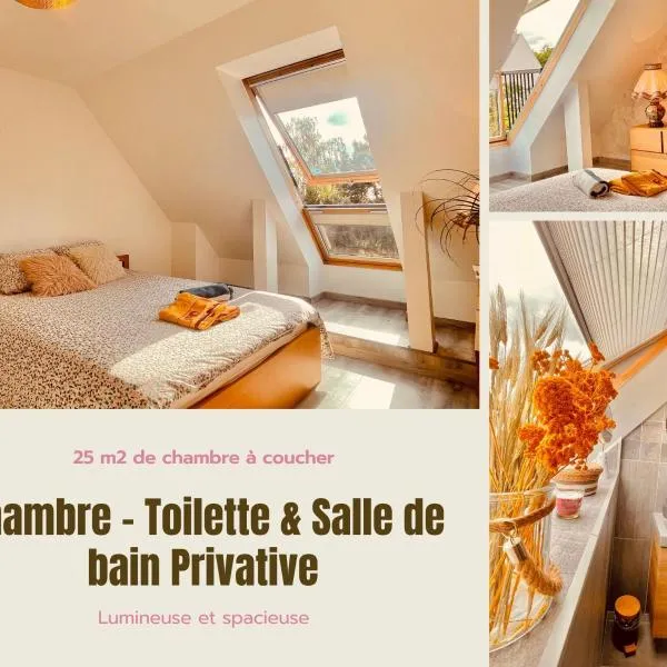 2 Chambres hôtes moderne Parc des expositions Bourget Villepinte avec jardin et ambiance calme, хотел в Ле Блан-Менил